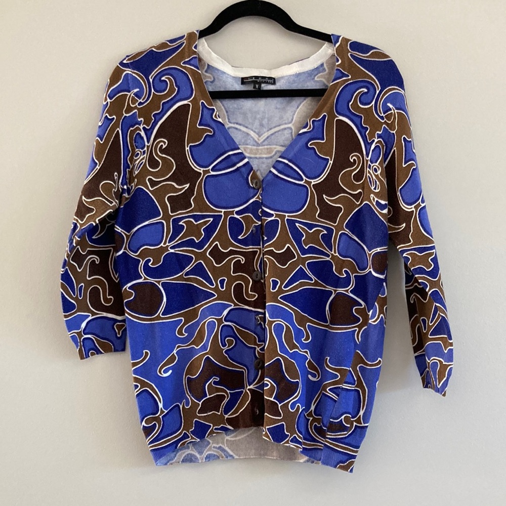 🔥 2/$8, 3/$10, 4/$12 🔥 Brown and blue swirl cardigan